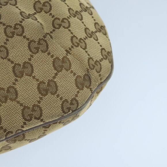 GUCCI Sherry Line GG Canvas Shoulder Bag Beige Gray Pink - Picture 11 of 16